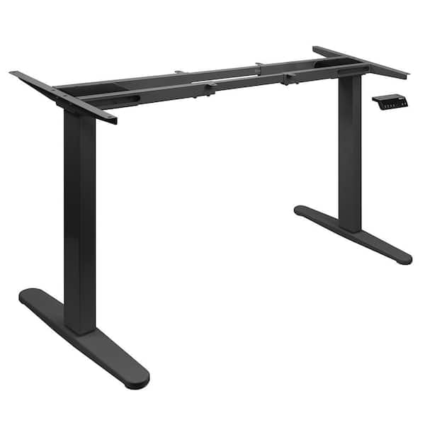 55 in. Dual Motor Electric Standing Desk Base Black