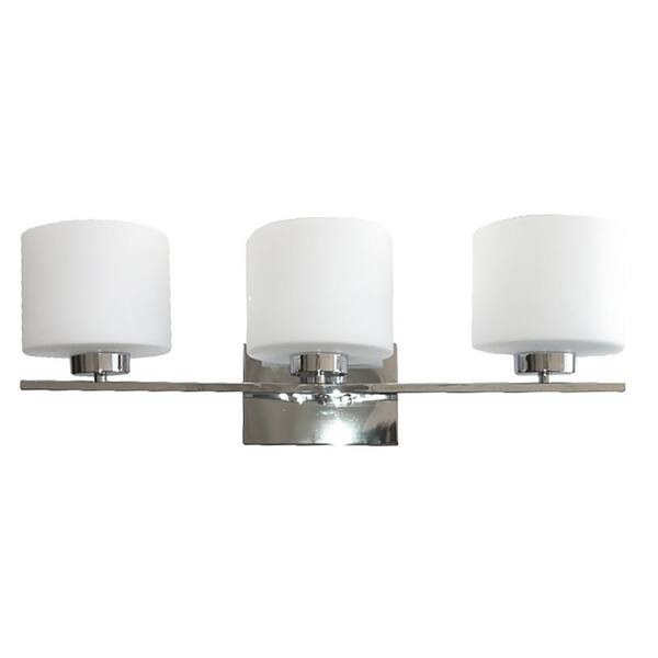 Cambridge 3-Light Chrome Bath Light