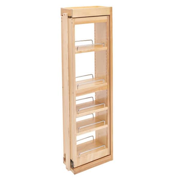 Rev-A-Shelf Natural Maple 6 in. Pull Out Wall Filler w/Soft-Close, 39 in. Height