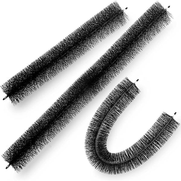VEVOR Gutter Guard Brush Bristle 120 ft. x 4.33 in. Gutter Leaf Guard Galvanized Steel Wire for 5 in. Gutter Keep Out Debris