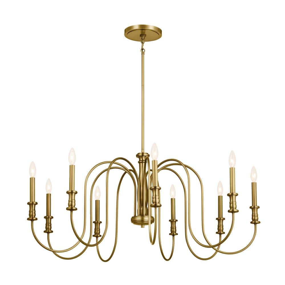 Kichler Vetivene 9-Light Gold French Country/Cottage Chandelier