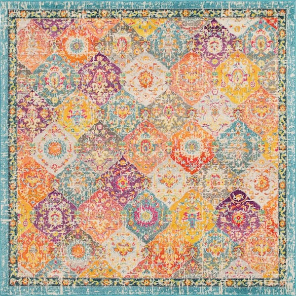 Penrose Blake Multi 8 ft. x 8 ft. Square Rug