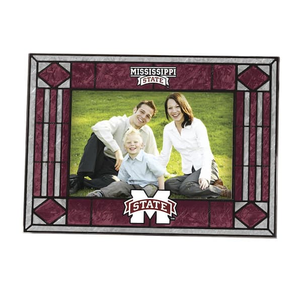 The Memory Company NCAA 4 in. x 6 in. Gloss Multicolor Art Glass Missisippi State Picture Frame