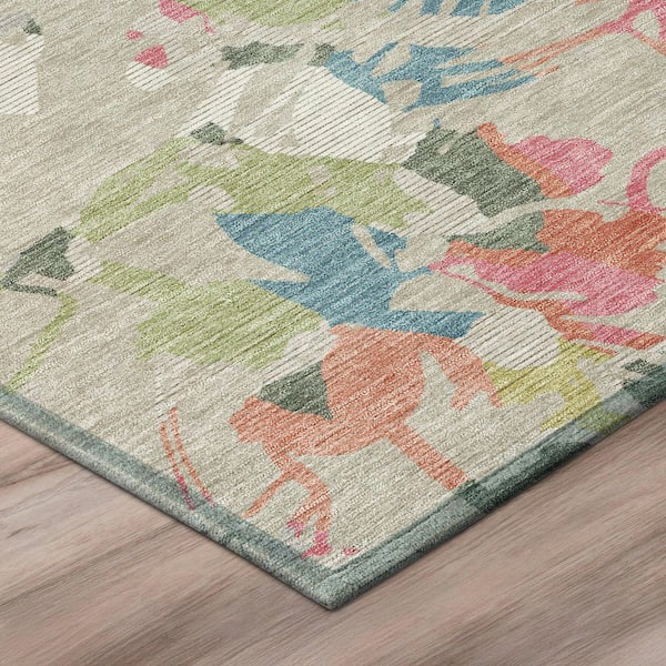 Chantille Machine Washable Indoor/Outdoor Abstract ACN3005 Beige 3 ft. x 4 ft. Area Rug