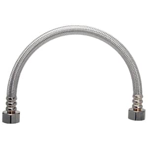 1/2 in. FIP x 1/2 in. FIP x 16 in. Stainless Steel Faucet Connector