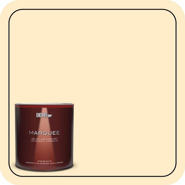 BEHR MARQUEE 1 qt. #M290-2 Frittata Matte Interior Paint & Primer