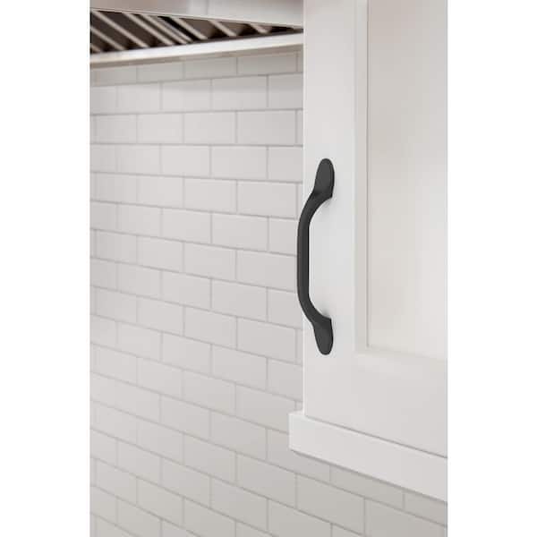 Ravino 3-3/4 in. (96mm) Classic Matte Black Arch Cabinet Pull