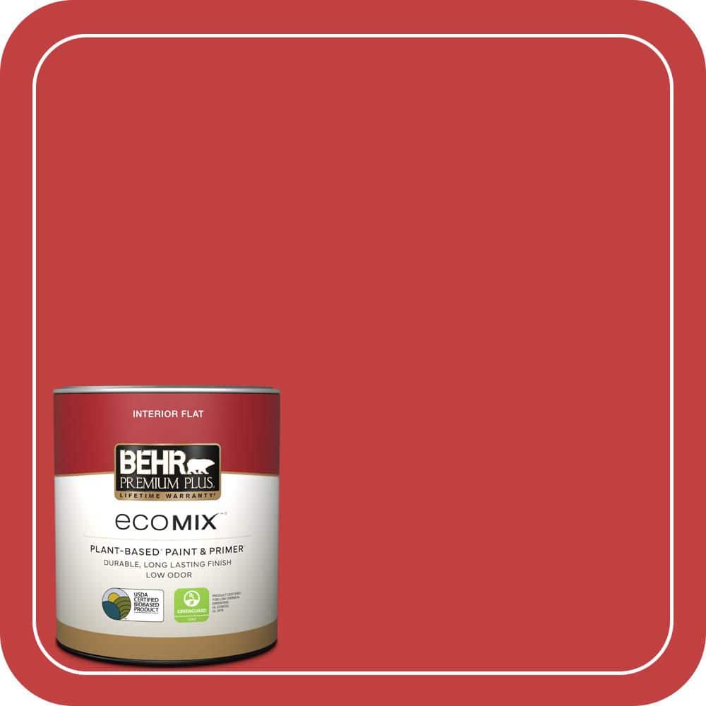 1 qt. #150B-7 Poinsettia Flat EcoMix Plant-Based Interior Paint & Primer price history on PriceWatchPro
