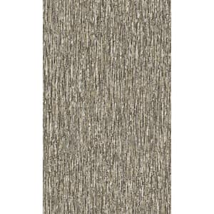 Charcoal Fine Fibers Abstract Print Non-Woven Non-Pasted Textured Wallpaper 57 Sq. Ft.