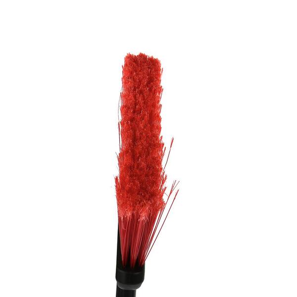 Wide Red Indoor Outdoor Commercial Angle Broom Alpine Industries 10 in 3-Pack 