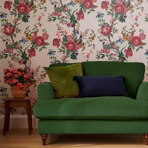 Joules Forest Chinoiserie Antique Creme Matte Non Woven Removable Paste The Wall Wallpaper Sample