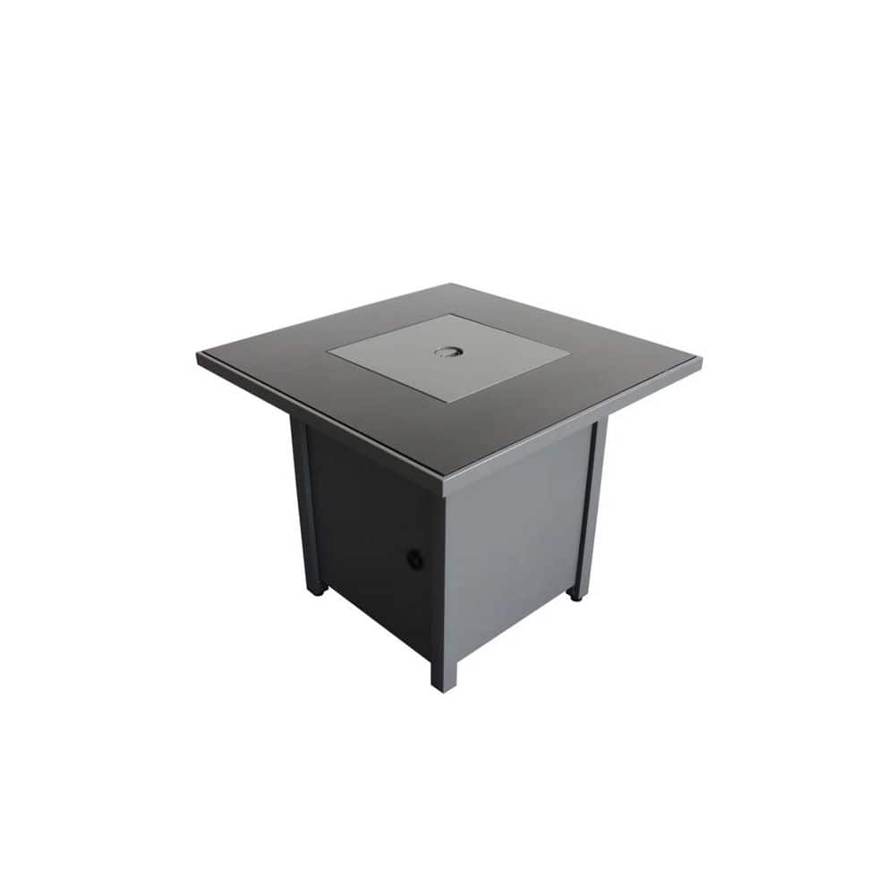 "Gray 25"" H x 30"" W Steel Outdoor Fire Pit Table with Lid" price history on PriceWatchPro