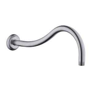 14 in. Shower Arm with Flange in Brushed Nickel
