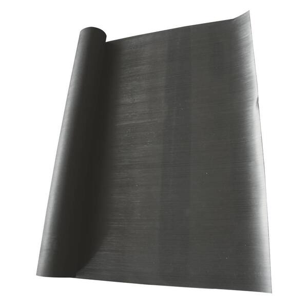 Rubber-Cal Corrugated Fine Rib 1/8 in. x 4 ft. x 4 ft. Rubber Runner