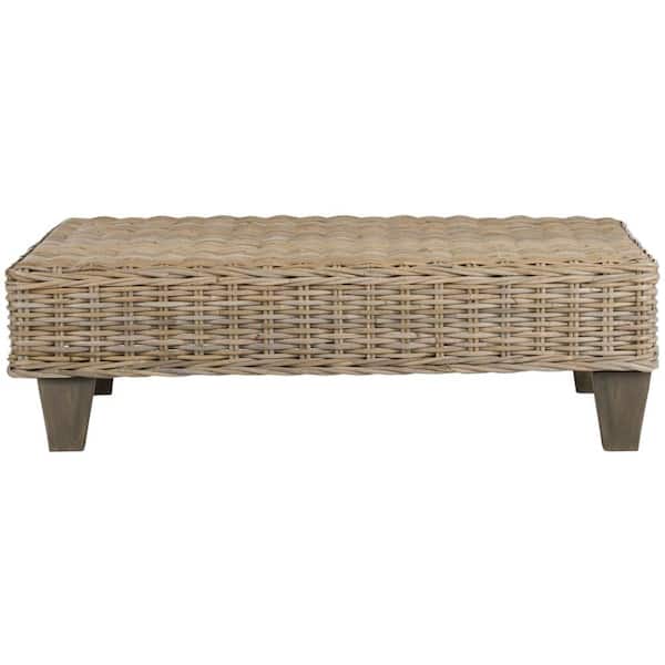 SAFAVIEH Leary Off-White/Beige Entryway Bench