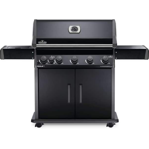 NAPOLEON Rogue 5-Burner Propane Gas Grill with Infrared Side Burner in Black