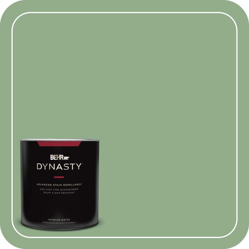 1 qt. #MQ6-46 Flora Green One-Coat Hide Matte Interior Stain-Blocking Paint and Primer price history on PriceWatchPro