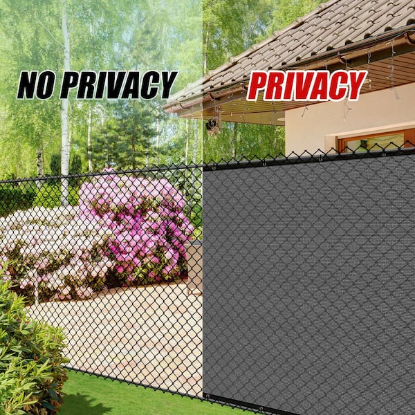 Mondawe Green Polyethelene Chain Link Fence Screen