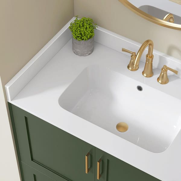 Resin Splash NTQ Bmy 36 in. Vanity Backsplash Solid Surface Resin 4 in. Bathroom ...