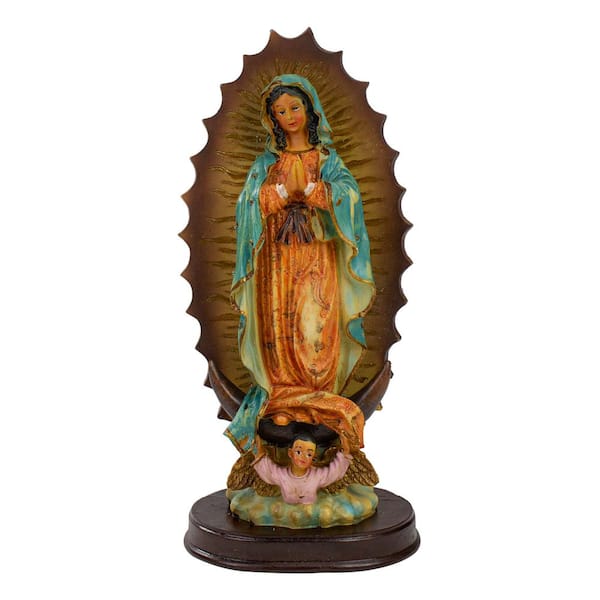 Northlight 9 .25" Our Lady of Guadalupe and Baby Jesus Religious Figurine