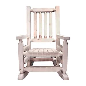 Homestead Collection Unfinished Pine Wood Seat Kid's Rocking Chair, 1 pc, Ready to Finish