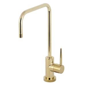 New York Single-Handle Beverage Faucet in Polished Brass