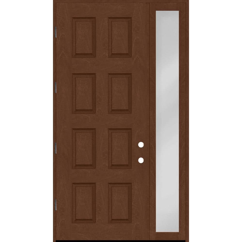Regency 55 in. x 96 in. 8-Panel RHOS Chestnut Mahogany Fiberglass Prehung Front Door w/16 in. SL w/ 6-9/16 Jamb price history on PriceWatchPro