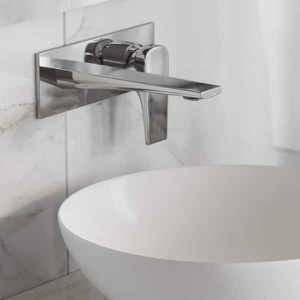 Swiss Madison Monaco Single-Handle Wall Mount Bathroom Faucet in Chrome