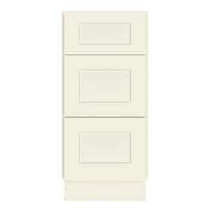 Rockport 15 in. W x 21 in. D x 34.5 in. H Ready to Assemble Bath Vanity Cabinet without Top in Antique White