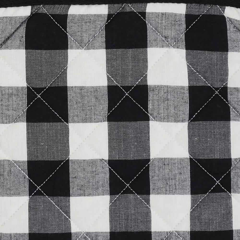 Annie Buffalo Check Black and White Cotton Pot Holder Set