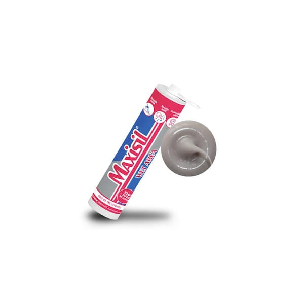 Maxisil 10.5 oz. Beige/Bisque (Stone) Standard Tube Kitchen and Bath Silicone Sealant Tube (Each)