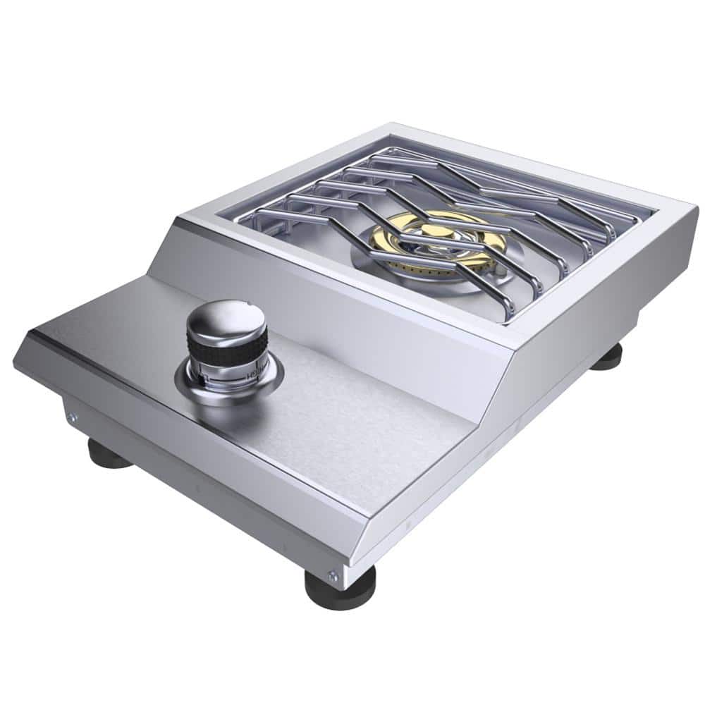 13-inch Stainless Steel Countertop or Drop-in Gas Burner