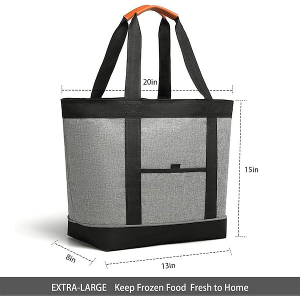 Misopily 42 Insulated Cooler Bag Large Reusable Grocery Tote