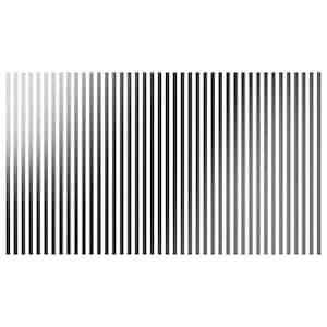 Adjustable Slat Wall 1/8 in. T x 1 ft. W x 4 ft. L Silver Mirror Acrylic Decorative Wall Paneling (42-Pack)