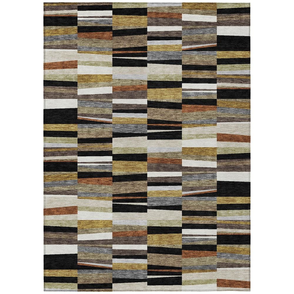 Chantille Machine Washable Indoor/Outdoor Abstract ACN2575 Black 10 ft. x 14 ft. Area Rug price history on PriceWatchPro