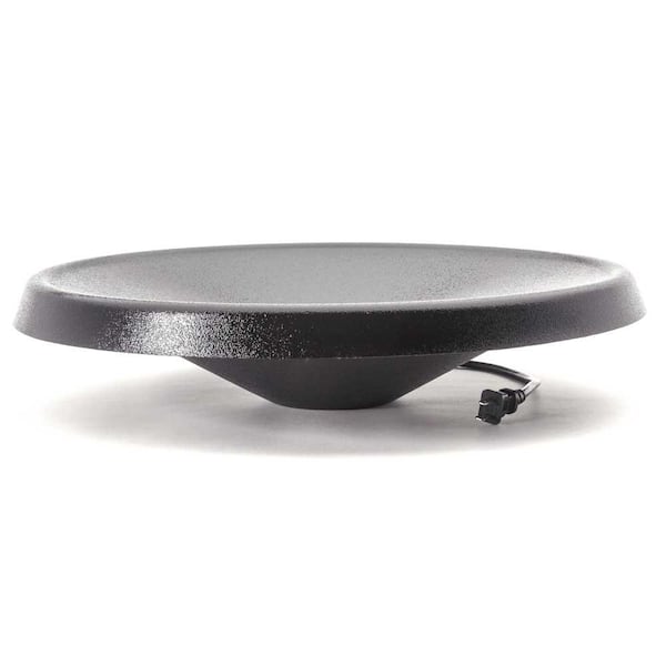 BIRDS choice Heated Bird Bath Bowl in Black 20 in.