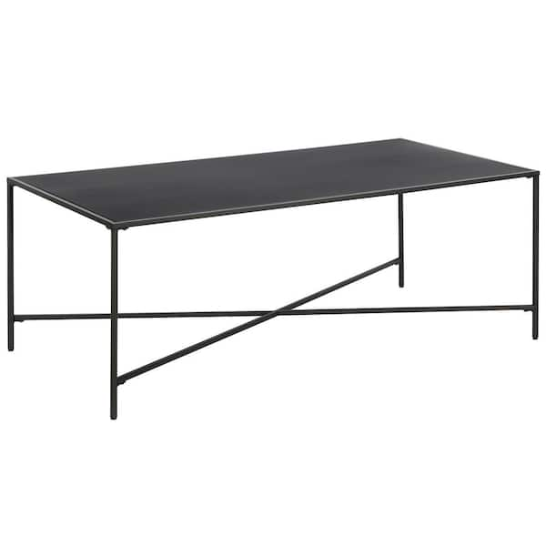 Meyer&Cross Henley 48 in. Blackened Bronze Rectangle Metal Coffee Table