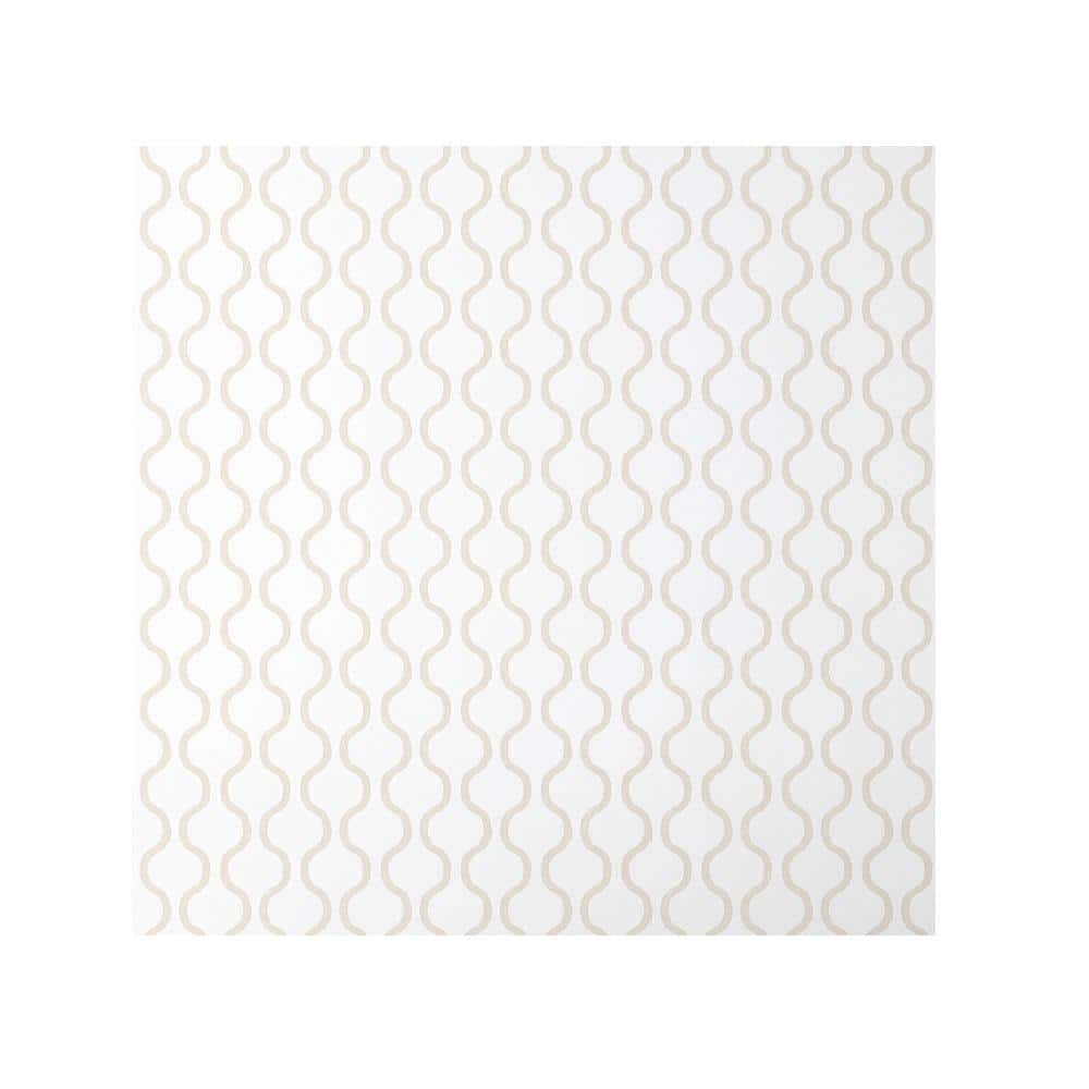 The Company Store Chateau Ogee Linen Peel and Stick Removable Wallpaper