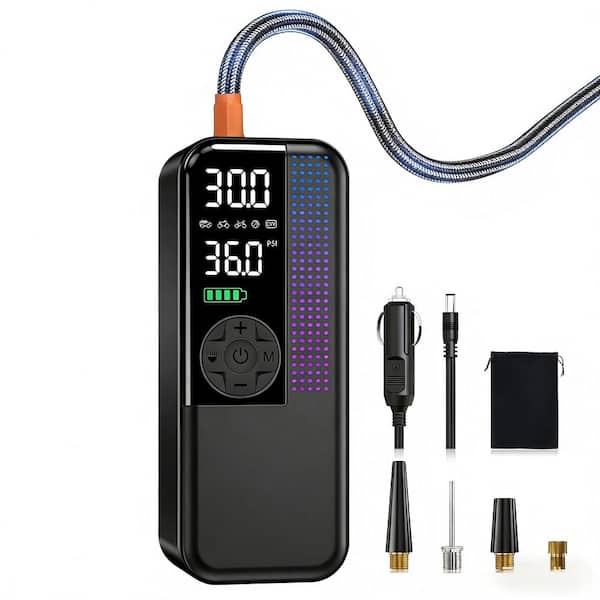 Car Tire Inflator 150 PSI Portable 12V Electric Active Cooling Air Compressor