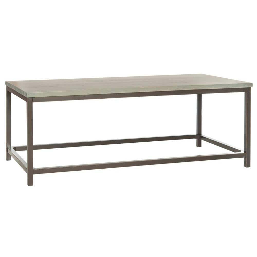 Ash Grey Walnut Wood Rectangular Coffee Table
