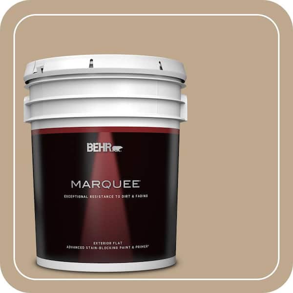 BEHR MARQUEE 5 gal. #MQ2-25 British Khaki Flat Exterior Paint & Primer