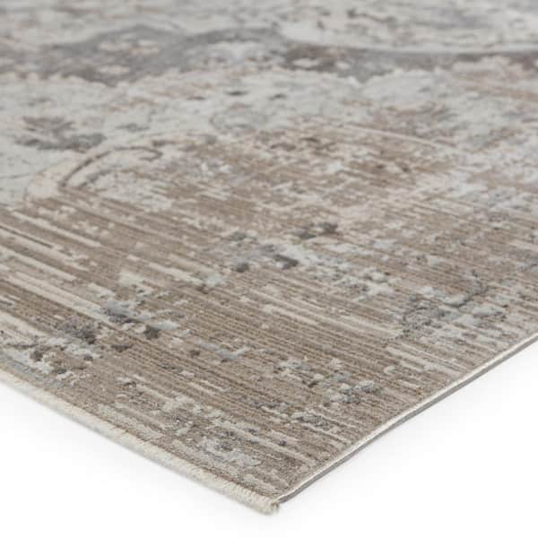 Vibe Ginevra Gray/Ivory 5 ft. 3 in. x 7 ft. 6 in. Medallion Rectangle Area Rug