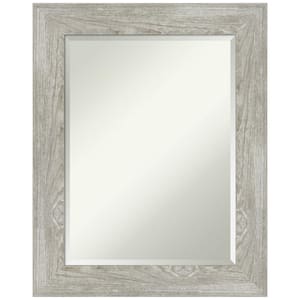 Dove Greywash 24 in. H x 30 in. W Framed Wall Mirror