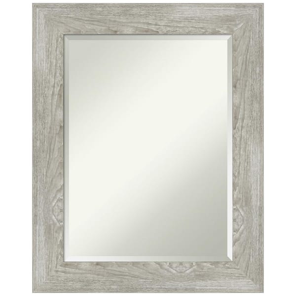 Amanti Art Dove Greywash 24 in. H x 30 in. W Framed Wall Mirror