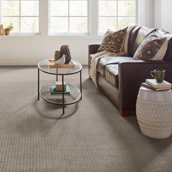 Canter  - Rock Crystal - Gray 38 oz. Triexta Pattern Installed Carpet