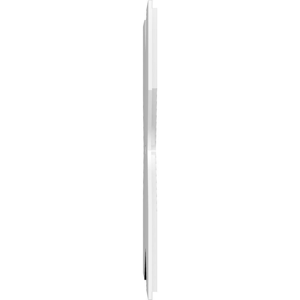 18-Inch White PVC Contemporary Ceiling Medallion