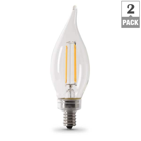 Feit Electric 40 Watt Equivalent Ba10, Chandelier Led Light Bulbs Dimmable