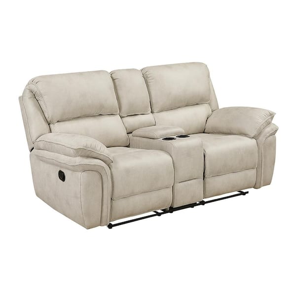 Lazzara Arlo 90 in. W Pillow Top Arm Microfiber Rectangle Manual