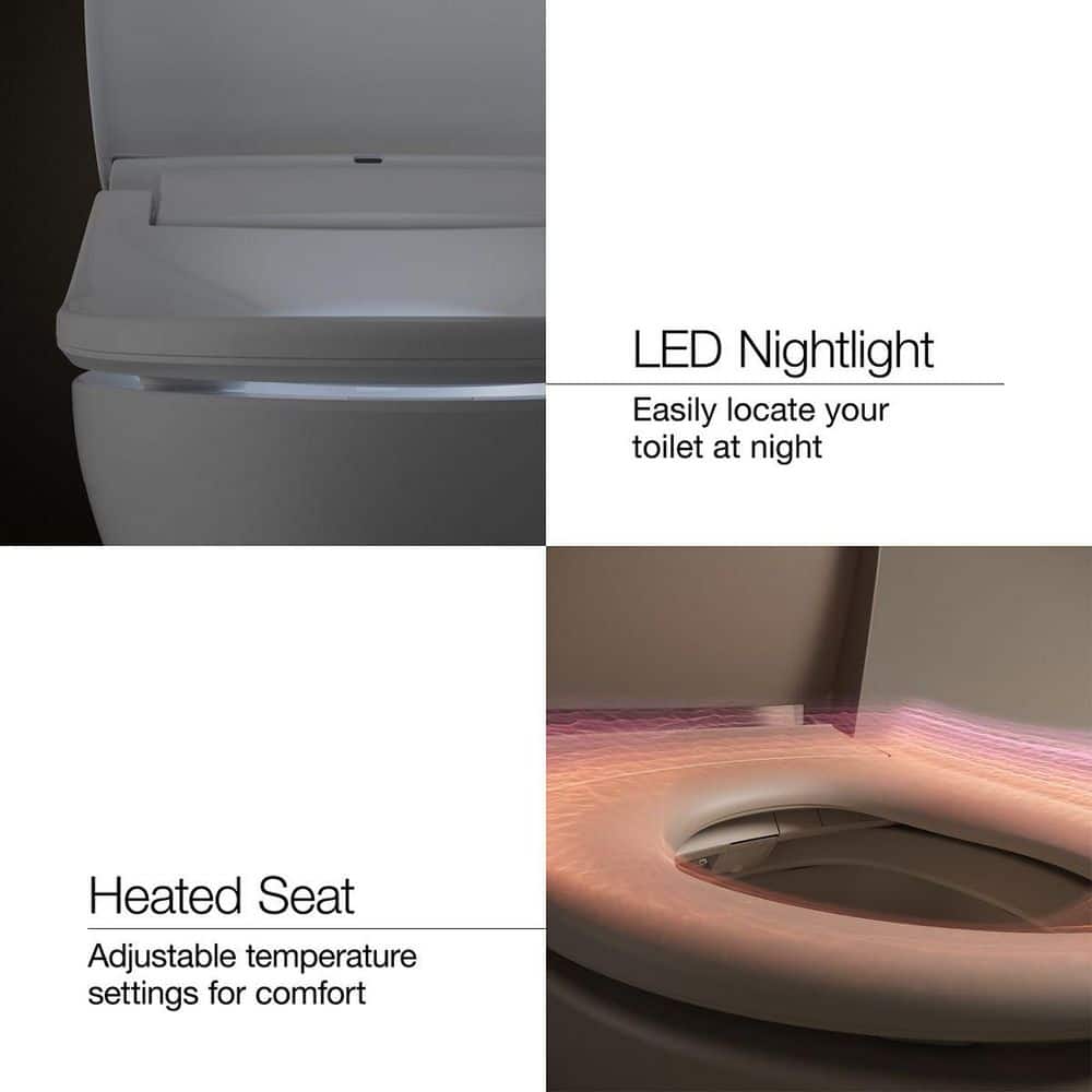 White Wall-Mounted Dual Flush High Efficiency Toilet