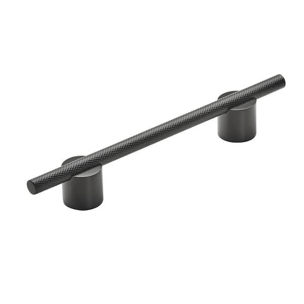 Amerock Transcendent 5-1/16 in. (128mm) Modern Matte Black Bar Cabinet Pull